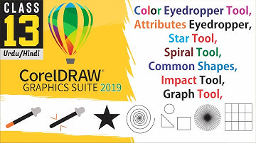 Corel Draw Tutorials For Beginners - Class 13 - Explain Corel Draw Tools In Urdu Hindi