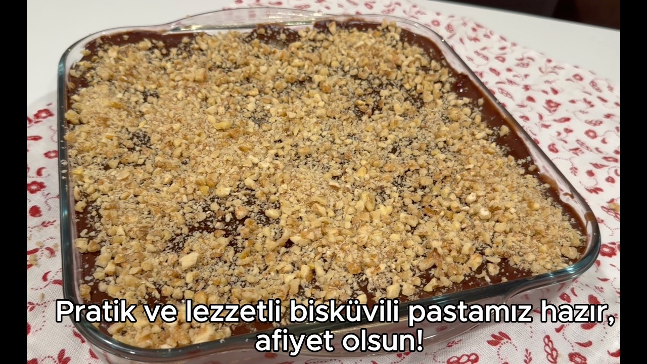 En Pratik Bisküvili Pasta Tarifi 🍫 | Sadece 3 Malzeme! | Sessiz Yemek Videoları En Pratik Bisküvili Pasta Tarifi 🍫 | Sadece 3 Malzeme! | Sessiz Yemek Videoları