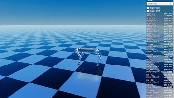 Quadruped robot running while jumping