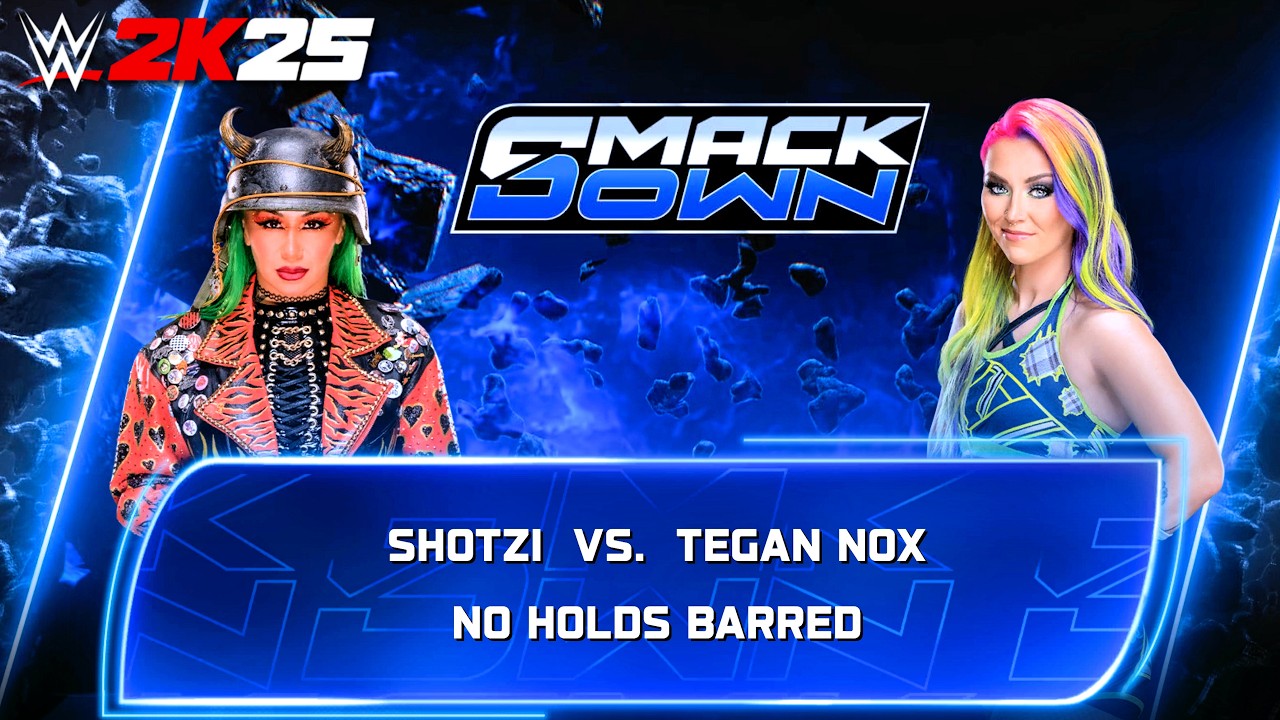 WWE 2K25 - Шотци против Теган Нокс [Один на один] [Без правил] Smack Down, Сан-Хосе, Калифорния