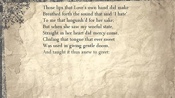 Sonnet 145: Those lips that Love