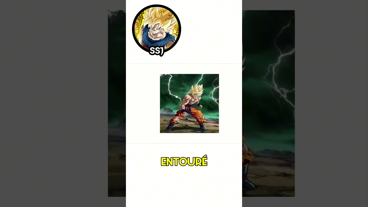 Le Super Saiyan Expliqu&eacute; En 59 secondes #shorts #dragonball