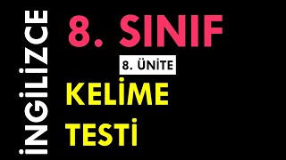 8.SINIF İNGİLİZCE 8.ÜNİTE, CHORES - kelime testi