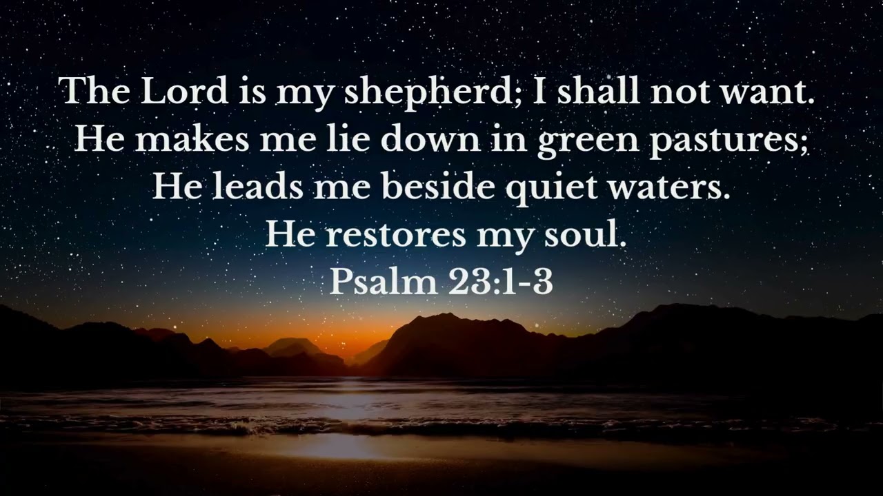 Meditation/Anxiety Instrumental w/Voiceover Scriptures 25 Minutes