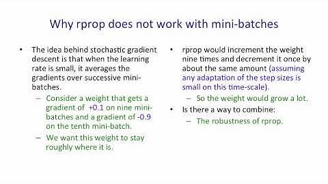6 - 5 - Rmsprop Divide the gradient by a running average of its recent magnitude