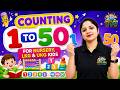 Counting 1 to 50 for Nursery | LKG &amp; UKG Kids | Jyoti Jain Kids Academy