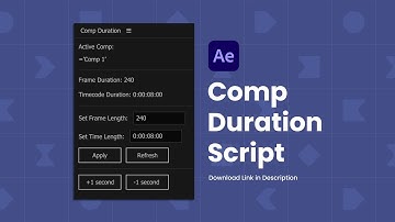 After Effects Comp Duration Script