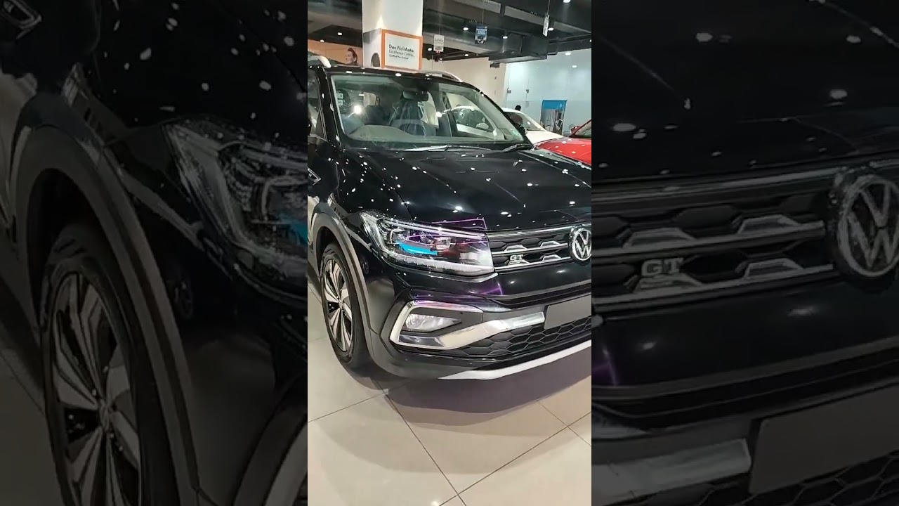 Watch Taigun GT Plus 1.5 TSI EVO DSG Deep Pearl Black  colour