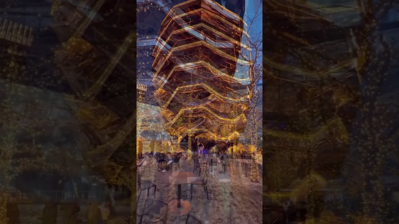 Hudson Yards Public Square and Gardens Holiday Lights in Manhattan, New York City