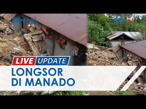 2 Rumah di Kota Manado Tertimpa Longsor, Seekor Anjing Peliharaan Tewas Tertimbun Material