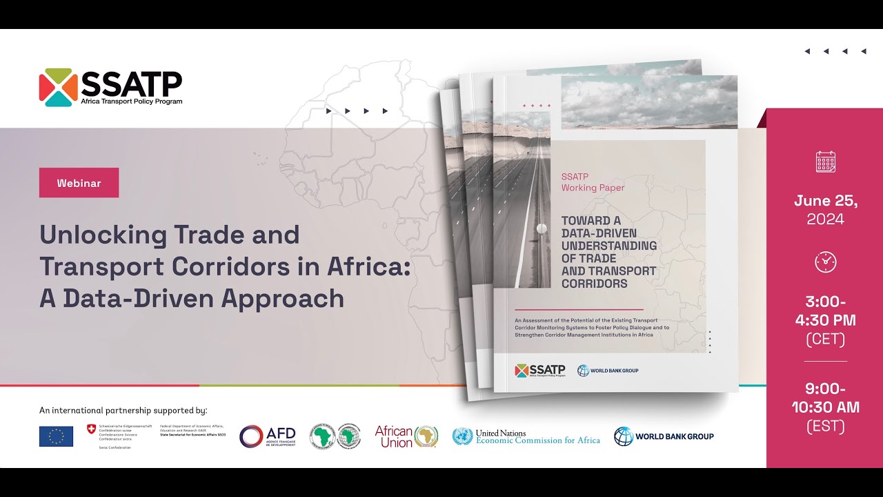 Still from WEBINAR: Unlocking Trade & Transport Corridors in Africa - A Data-Driven Approach (EN)