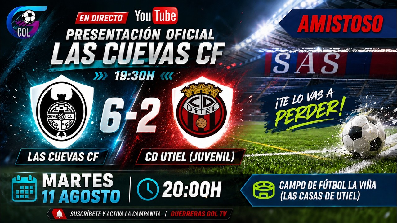 PRESENTACIÓN + PARTIDO | Las Cuevas CF 6-2 CD Utiel (Juvenil)