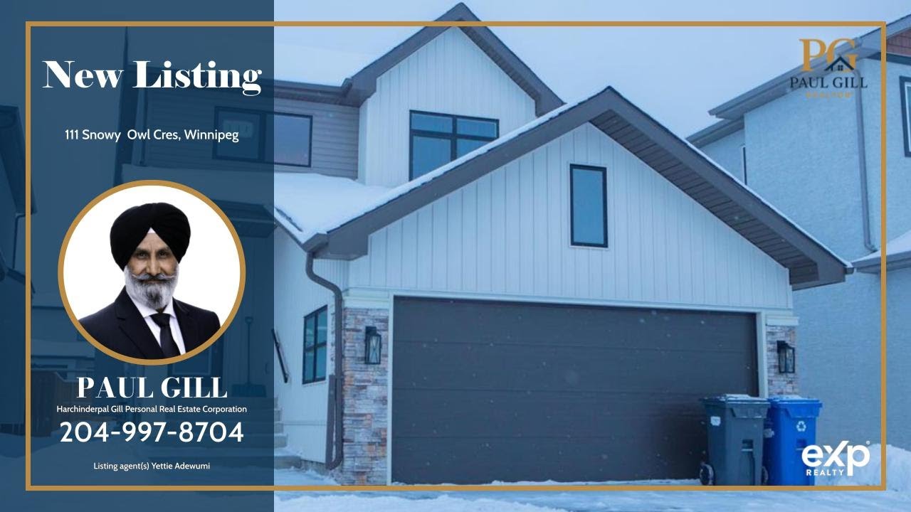 House For Sale | 111 Snowy  Owl Cres, Winnipeg