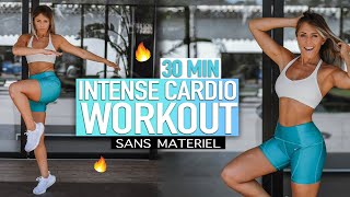 30 MIN INTENSE CARDIO WORKOUT - no equipment - Justine GALLICE #BOOTYPOWER