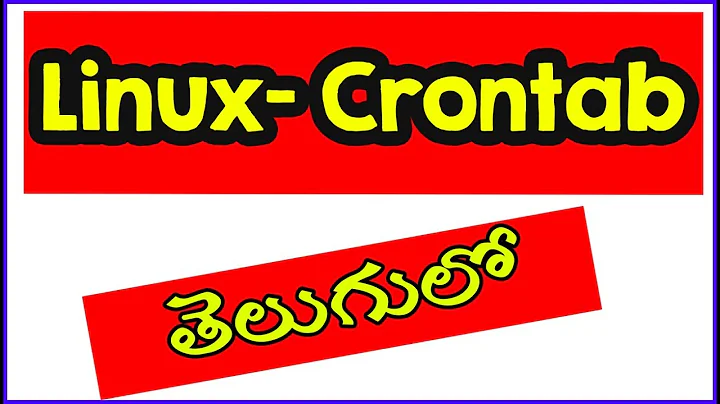 Crontab | Linux In Telugu | Linux Automation process