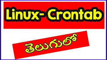 Crontab | Linux In Telugu | Linux Automation process