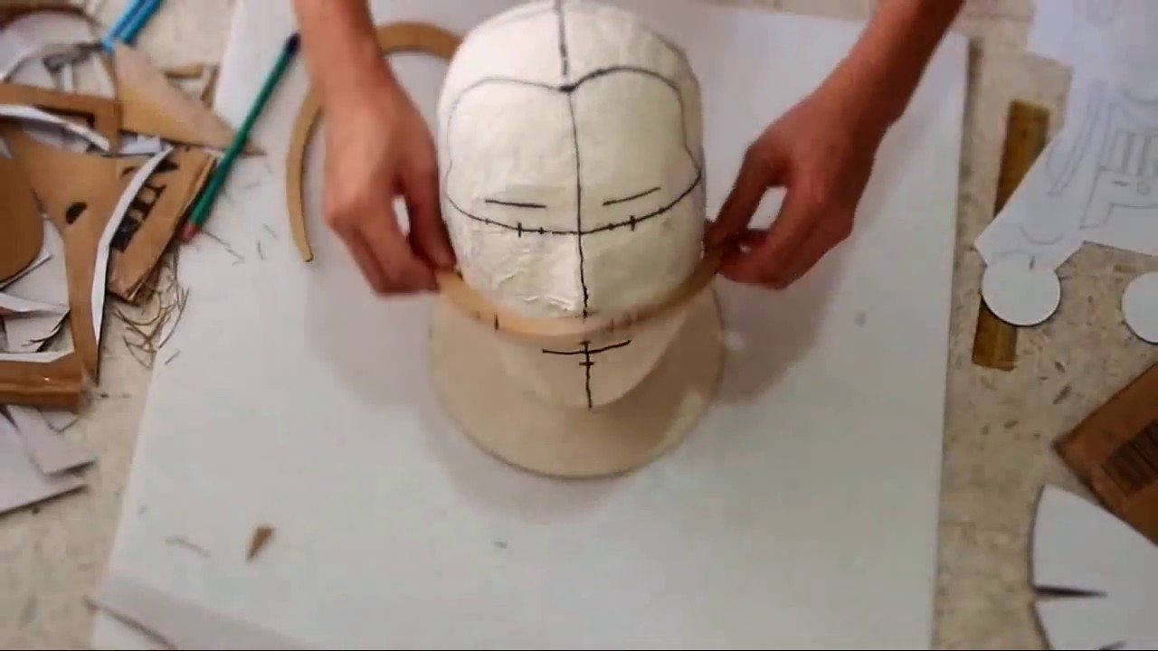 DIY RoboCop Helmet Part 1 - Cardboard template