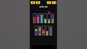 Ball Sort Puzzle level 220 solution