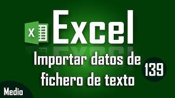 Como importar datos desde fichero de texto a Excel - Capítulo 139
