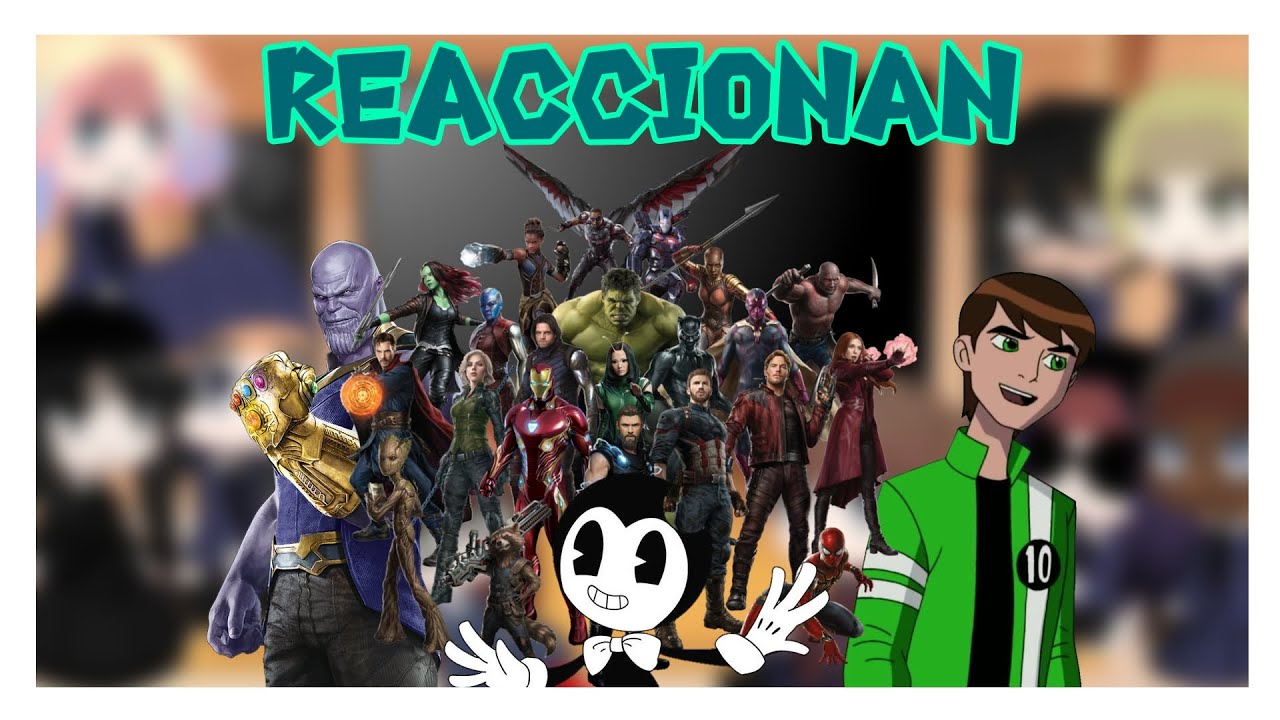 los amigos de merlina reacciónan a bendy, Avengers, Ben 10 rap