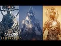 Assassin's Creed Origins - ALL TRIALS OF THE GODS (How To Unlock Anubis Outfit) ALL GOD FIGHTS