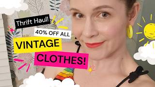 The Thrift Store Had 40% Off Clothing...Here's What I Found