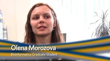Olena Morozova and Ryan Morin - Bioinformatics PhD students