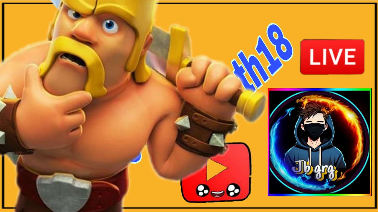 clash of clans live th18 [ challenge for th18] 18/01/2026 