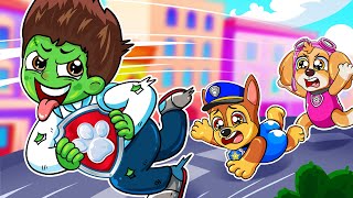 RYDER Becomes Zombie?? Stop Immediately!! - Paw Patrol Ultimate Rescue - Rainbow 3