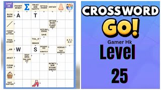 Crossword Go level 25 Walkthrough Solution 