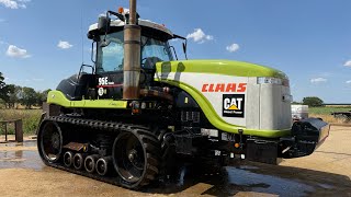 CHALLENGER 95E IS READY FOR WORK/ A TRIP TO JCB PECKS / COMBINES ON THE MOVE . 