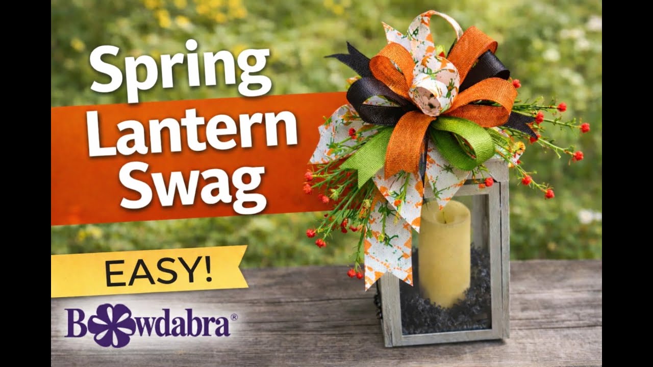 Трёхслойный трюк с бантом для более пышной гирлянды фонаря | Bowdabra®