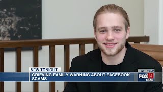 Grieving family says scammers taking advantage of son's death