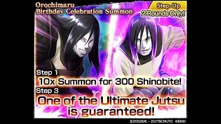 [NxB NV] 7200 Shinobites Summons | Orochimaru Birthday Celebration | Naruto x Boruto Ninja Voltage screenshot 2
