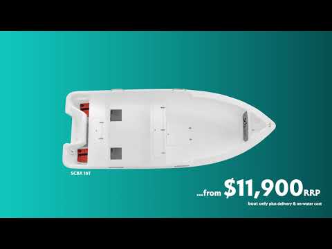 Bird's eye view of the new SCBX16 series from Seachange Boating