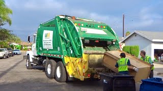 Giant Waste Management Volvo Rear Loader - Compton Cleanup Week