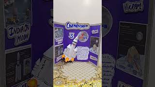 trifold poster making.. trifold poster on chandrayaan 3
