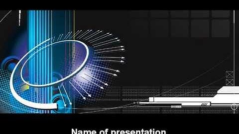 Abstract Computer Design PowerPoint Template by PoweredTemplate.com