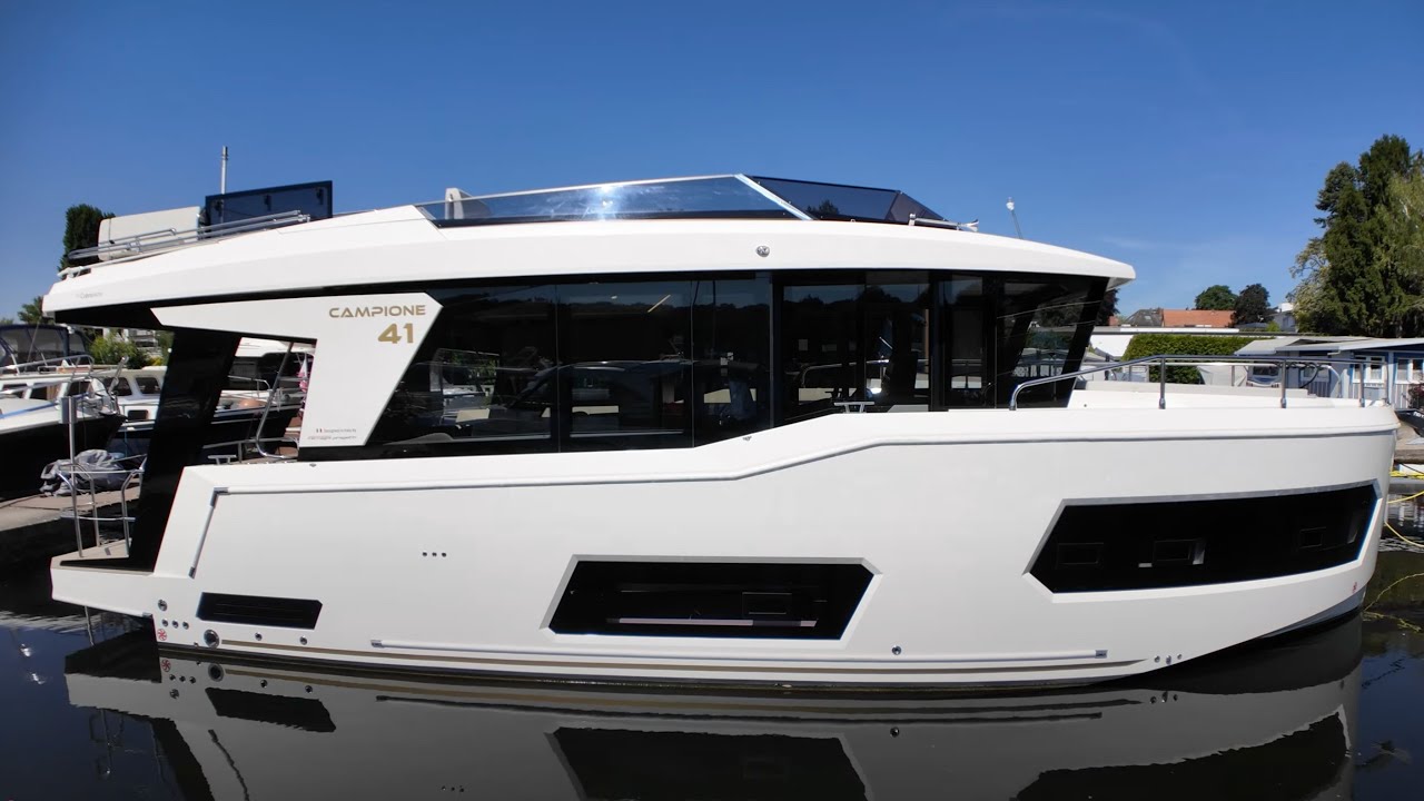 WOHNEN in BERLIN für 300€ mit der VOLKS-LUXUSYACHT HAUSBOOT DISCOUNTPREIS Cobra Yachts Campione 41