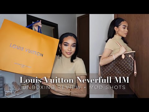 Authentic Louis Vuitton Neverfull MM Monogram M40156 Packing Video LA010 