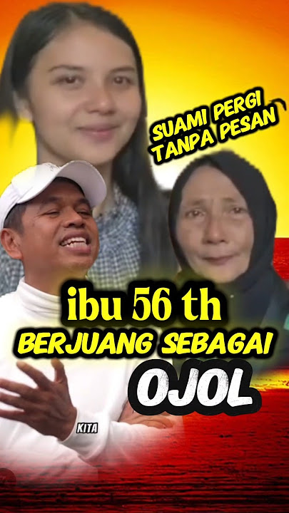 ibu nunung 56 th berjuang sebagai ojol, suami pergi tanpa pesan #ojol #dedimulyadi