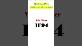 Viral Unicode Flower Text Hack #hiddentext || Wild Flower Unicode Trick 🌸 Hidden Symbols