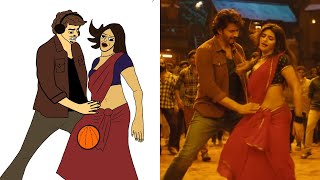 Kurchi Madathapetti | Guntur Kaaram | Mahesh Babu | Sreeleela | Trivikram l Drawing meme funny video