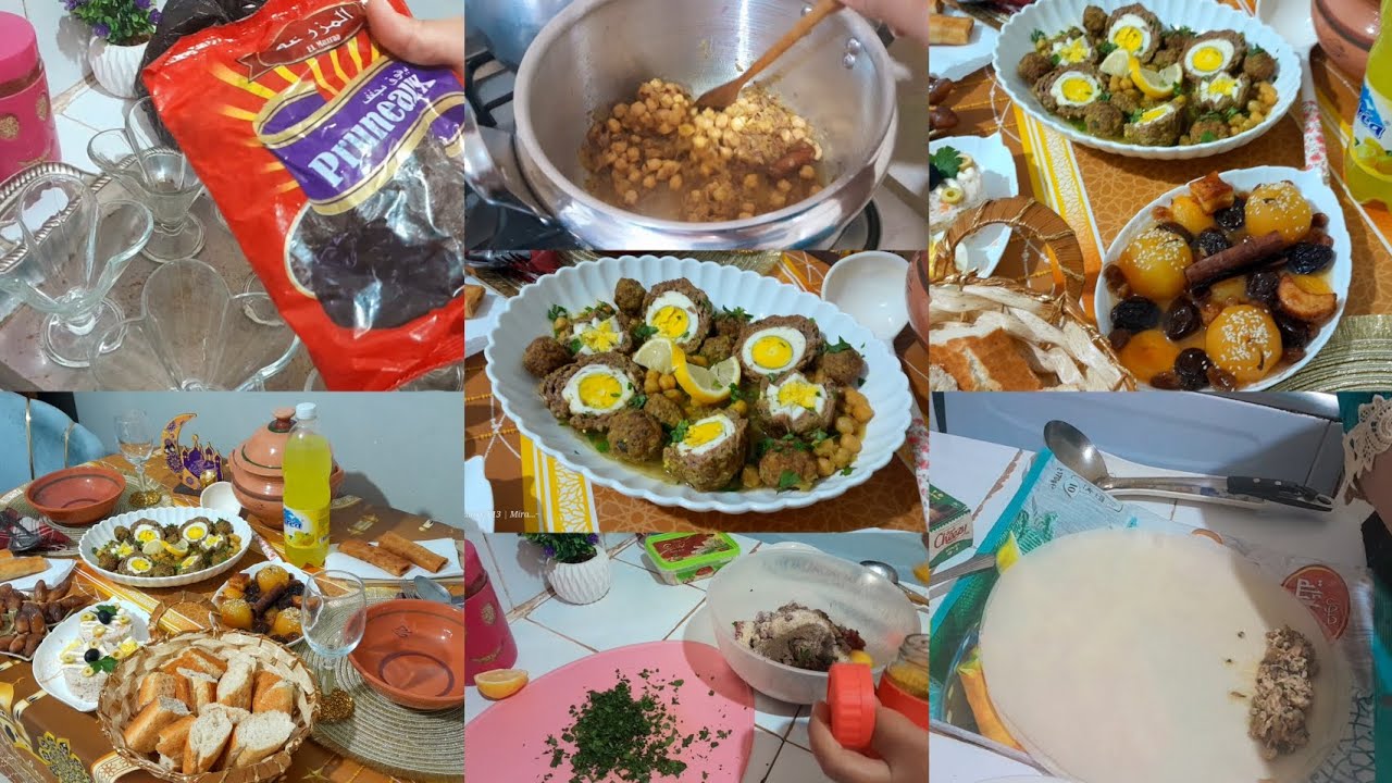 طاولة أول يوم رمضان ✨️🌙 واش طيبت / كيفاه فوت نهاري فالكوزينة/ راجلي قلي كلش جا بنين 😍🍓