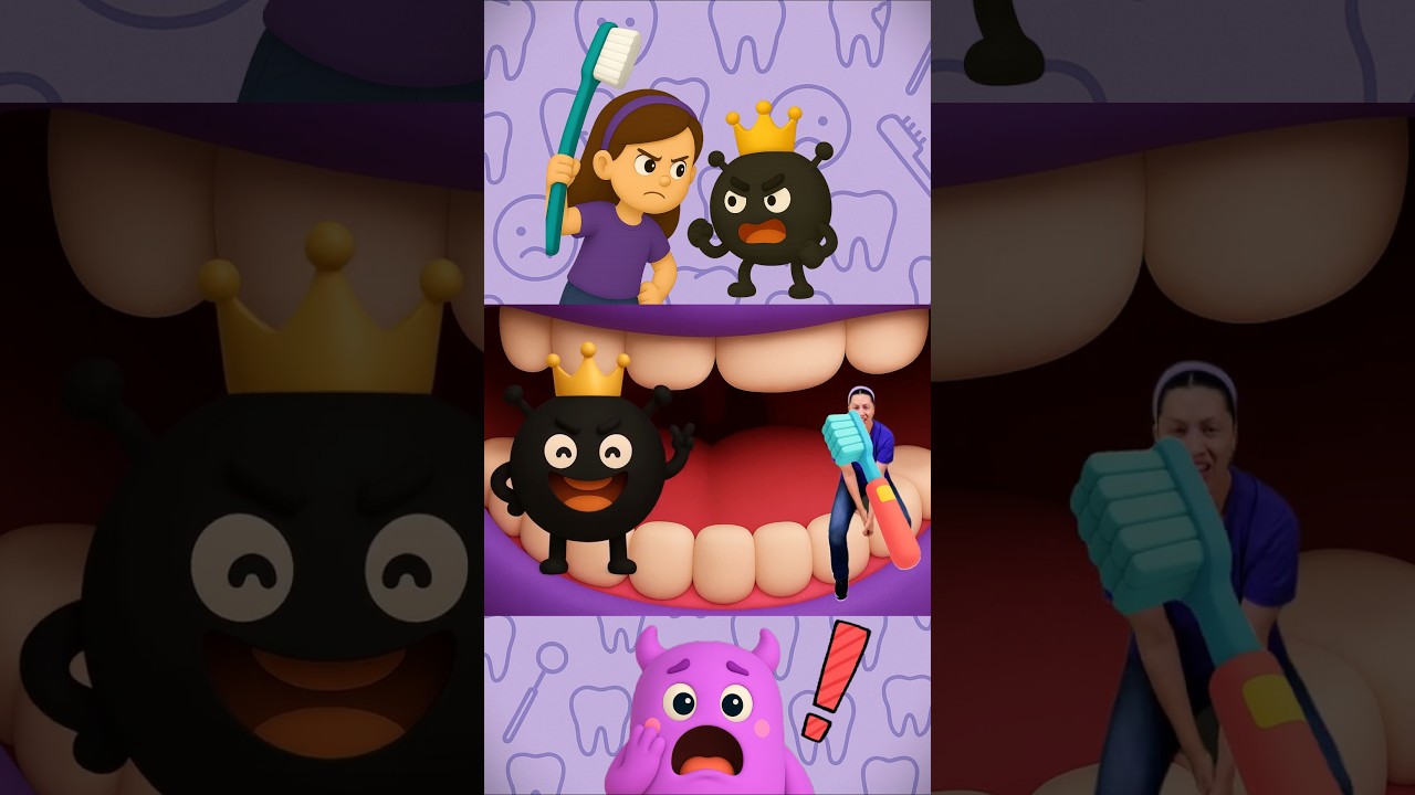 Cavity King vs Diana – Learn to Brush Teeth for Kids!