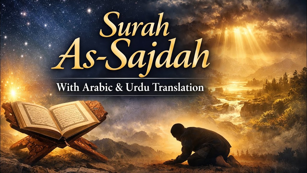 Surah As-Sajdah | Arabic Recitation with Urdu Translation | A Reminder of Resurrection & Afterlife
