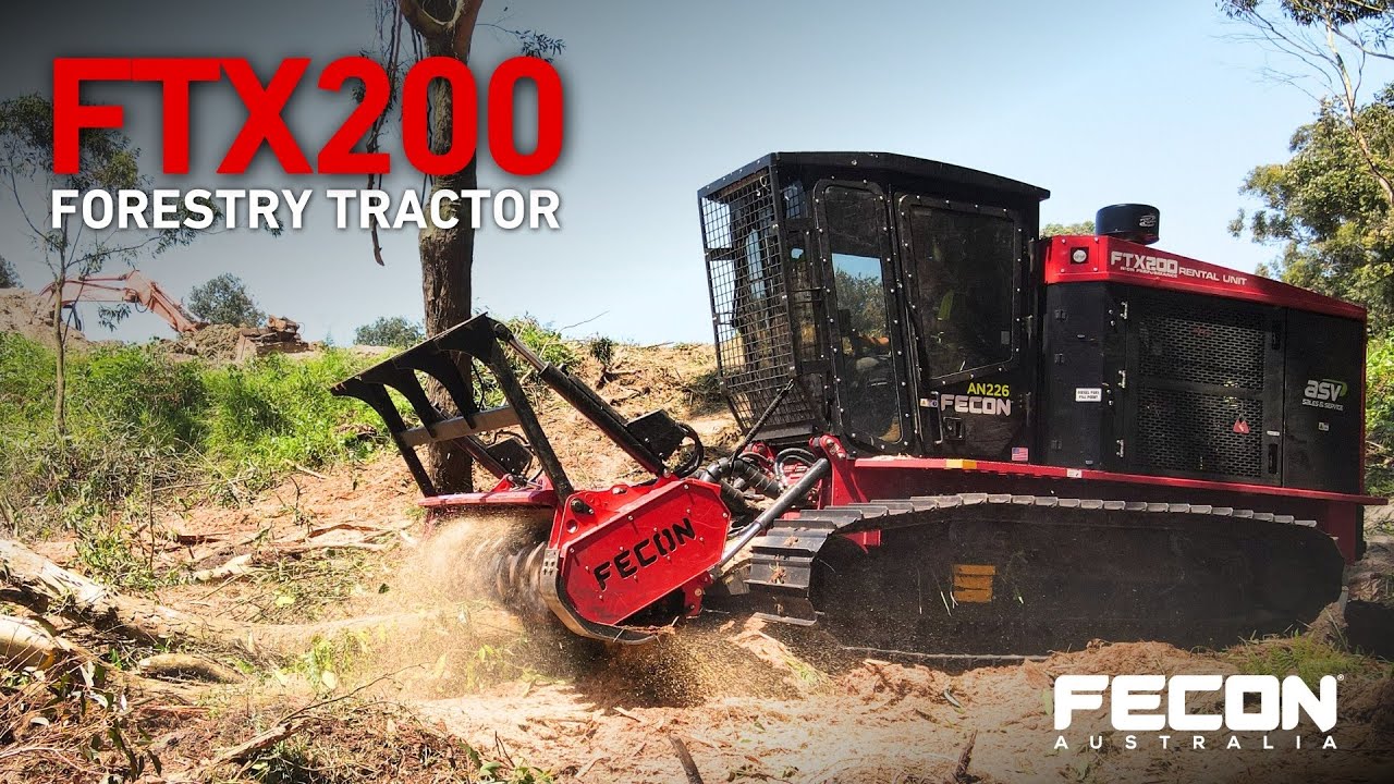 Fecon FTX200 Mulching Tractor - with Gongues Constructions and ASV ...