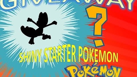 [GIVEAWAY] SHINY STARTER IN POKEMON ALPHA SAPPHIRE (rng)