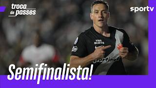 VASCO VENCE O SANTA FÉ E VAI PEGAR O BOCA JUNIORS NA SEMI DA SULAMERICANA | TROCA DE PASSES | sportv