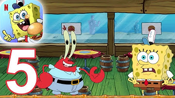 SpongeBob Get Cooking - The Krusty Krab Level 10 - 20 Gameplay Walkthrough Part 5 (iOS Android)